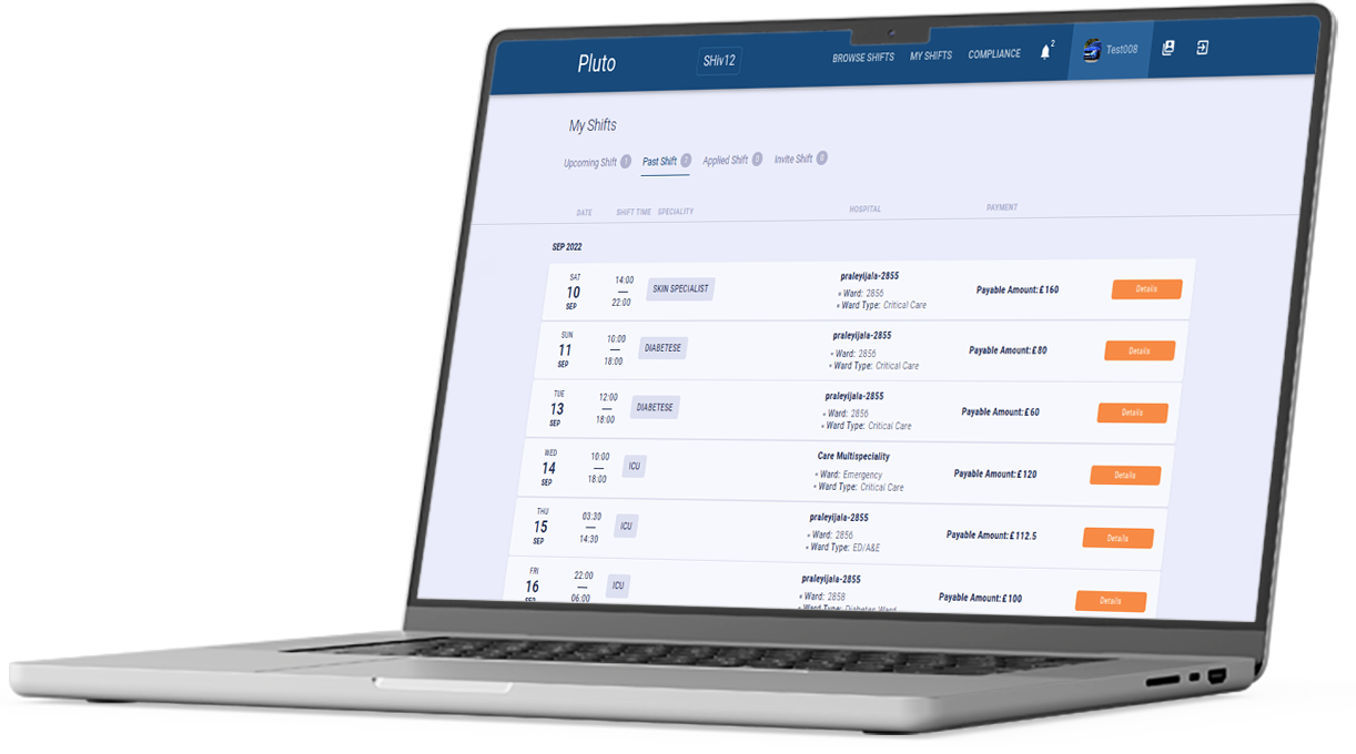 Shift Booking Management System For Healthcare Industry