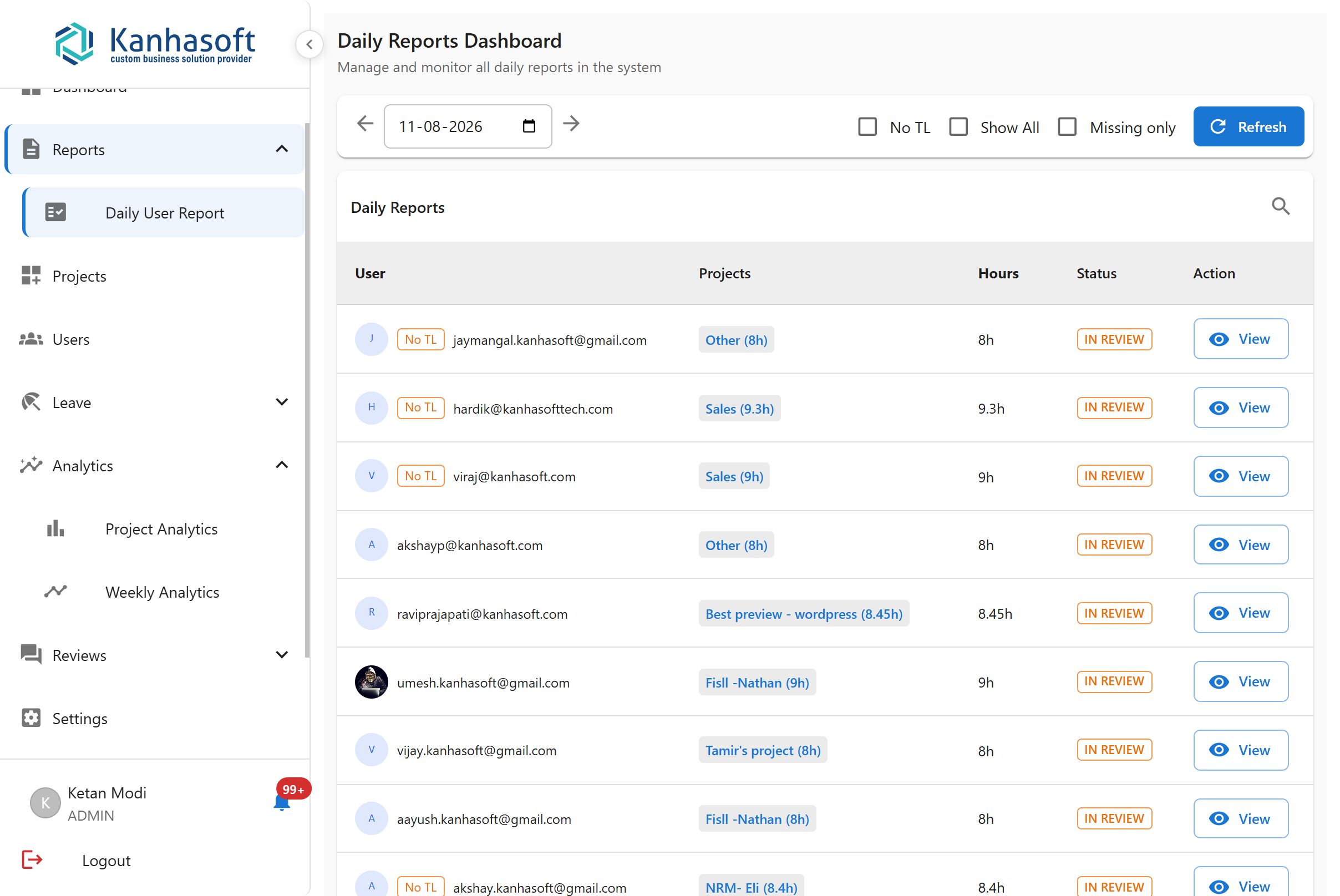Daily Reporting Platform 2