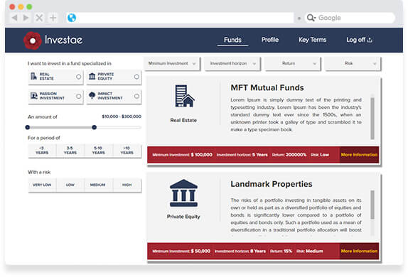 Investment Listing Portal