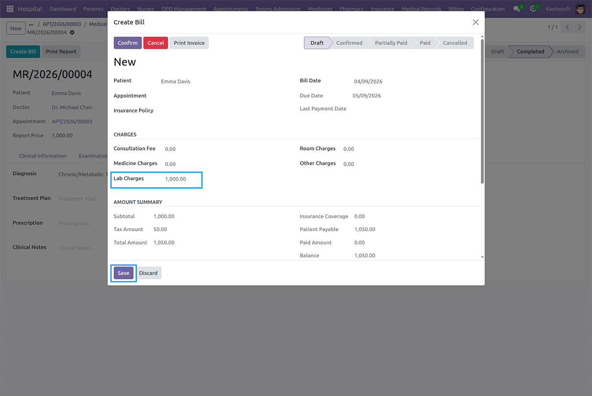Odoo Hospital Management 5
