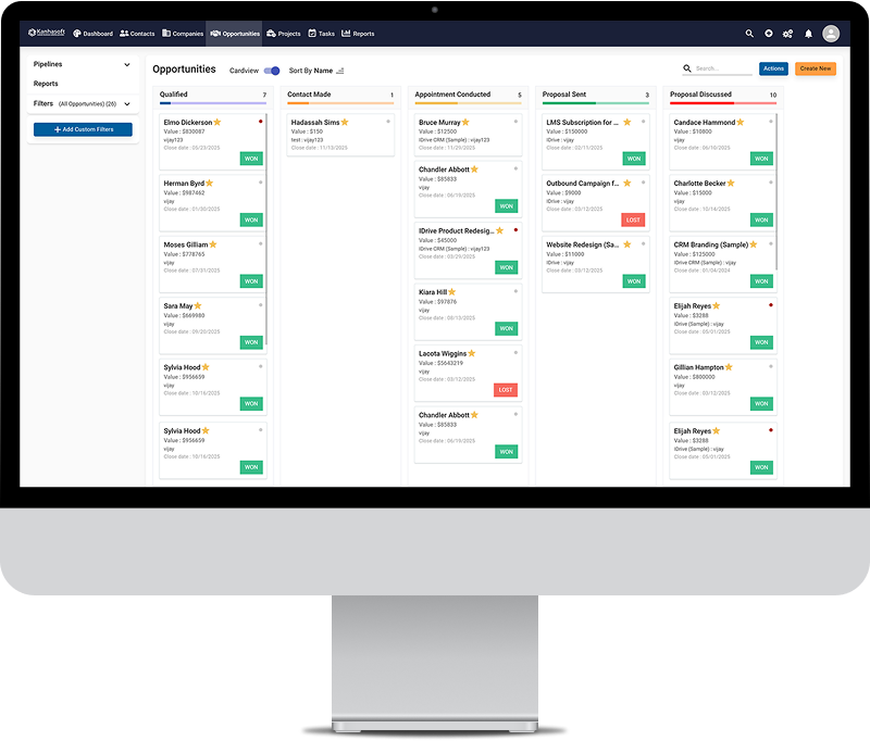 Custom Lead & Project Management CRM Software