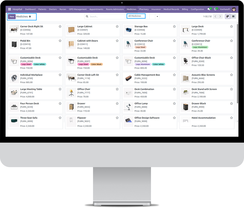 Custom Hospital Management System with Transport & Payroll Integration