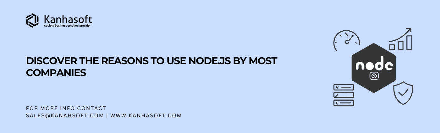Node.js advantages for companies showing performance, scalability, and security