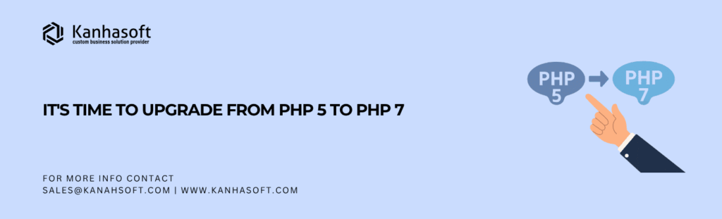 Upgrade from PHP 5 to PHP 7 for better website performance and security