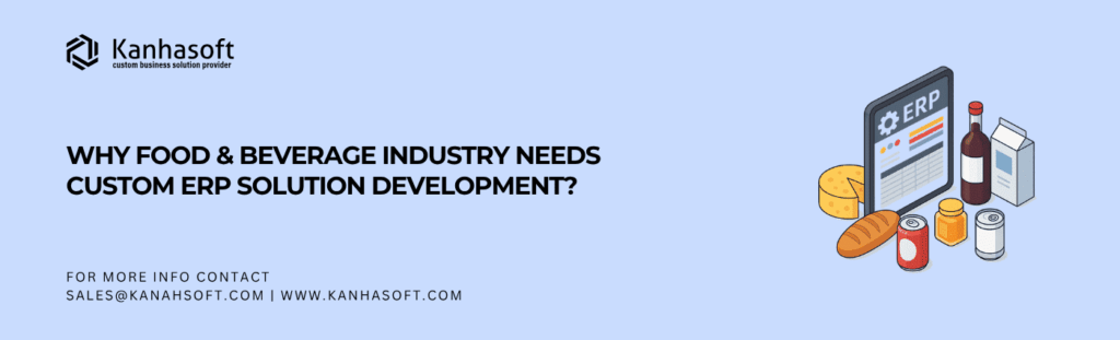 Custom ERP for food industry showing automated supply chain and inventory control