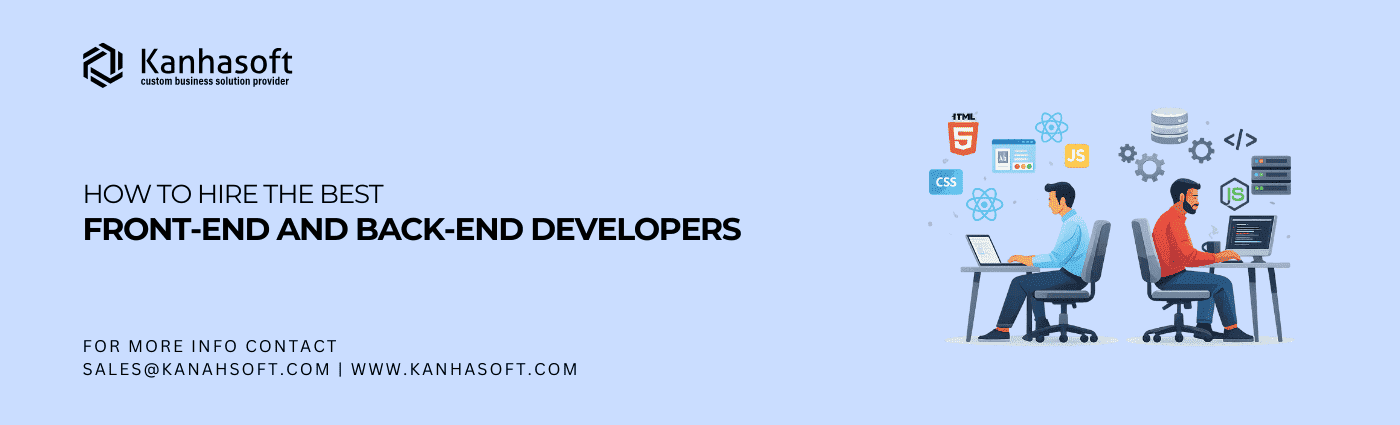 How to Hire the Best Front-End and Back-End Developers – Hiring a software development team illustration