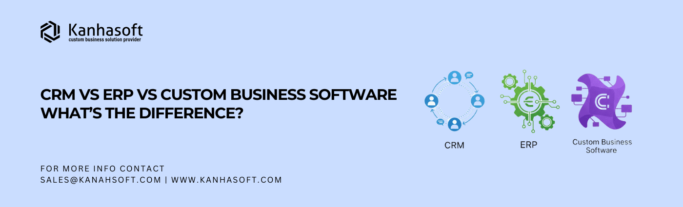 CRM vs ERP vs Custom Business Software What’s the Difference