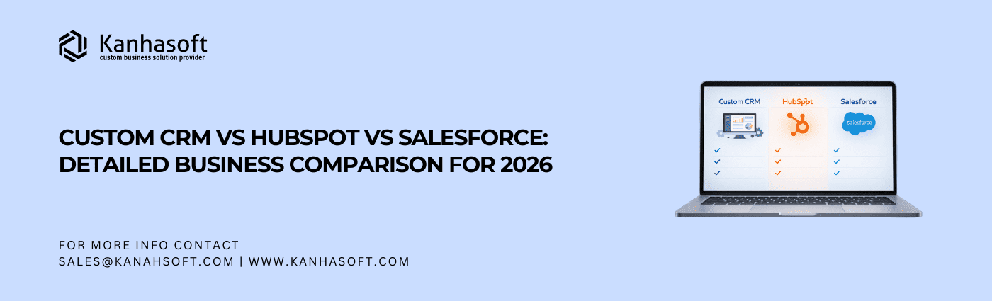 Custom CRM vs HubSpot vs Salesforce Detailed Business Comparison for 2026