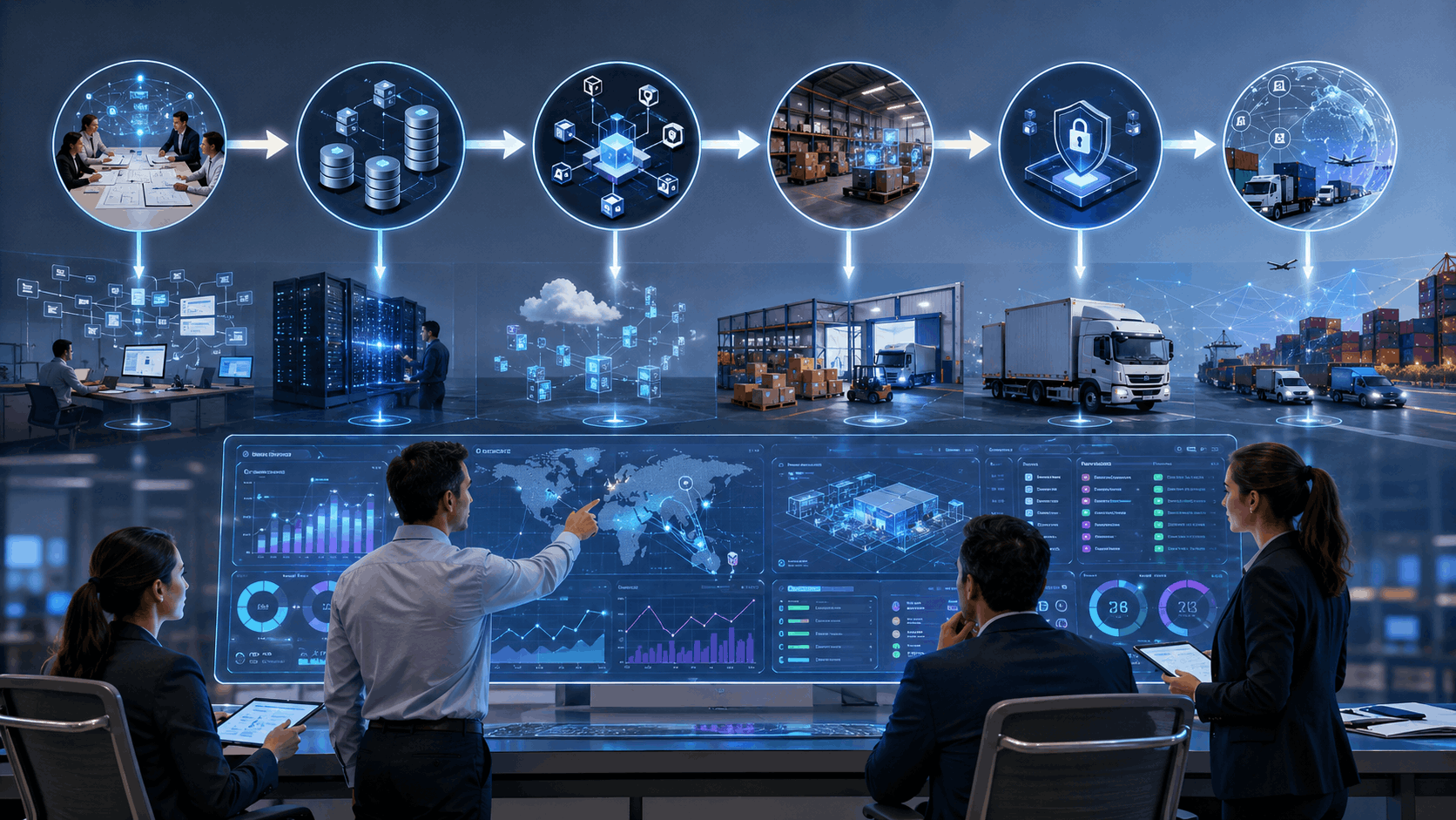 Phased implementation roadmap for a real-time event-driven logistics ERP