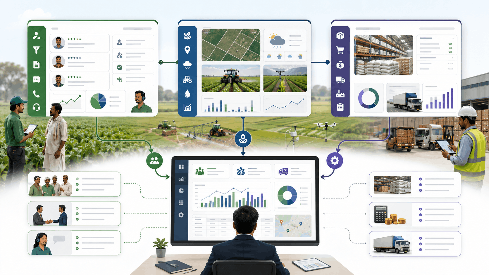 CRM vs. Farm Management System vs. ERP