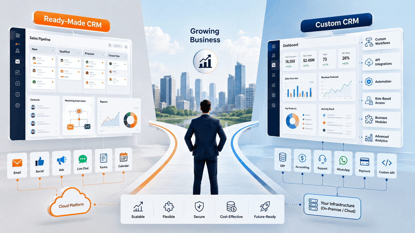 Custom CRM vs HubSpot Which Is Better for a Growing Business