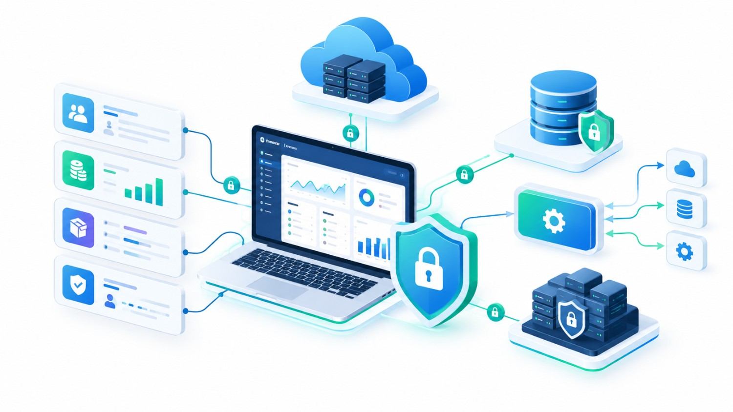 Next.js security architecture for enterprise CRM and ERP applications